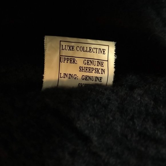 Australia Luxe Collective Sheepskin tall boots crinkle leather - Picture 13 of 13